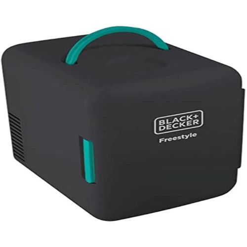 Black+Decker Mini refrigerador com função aquecer 2 em 1 e versátil 48W MR60-BR, Cinza