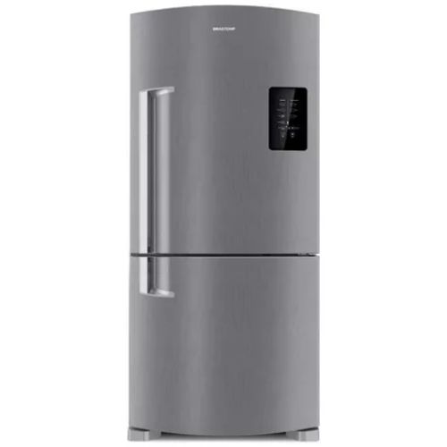 Geladeira frost free Brastemp BRE85 inox com freezer 588L 220V